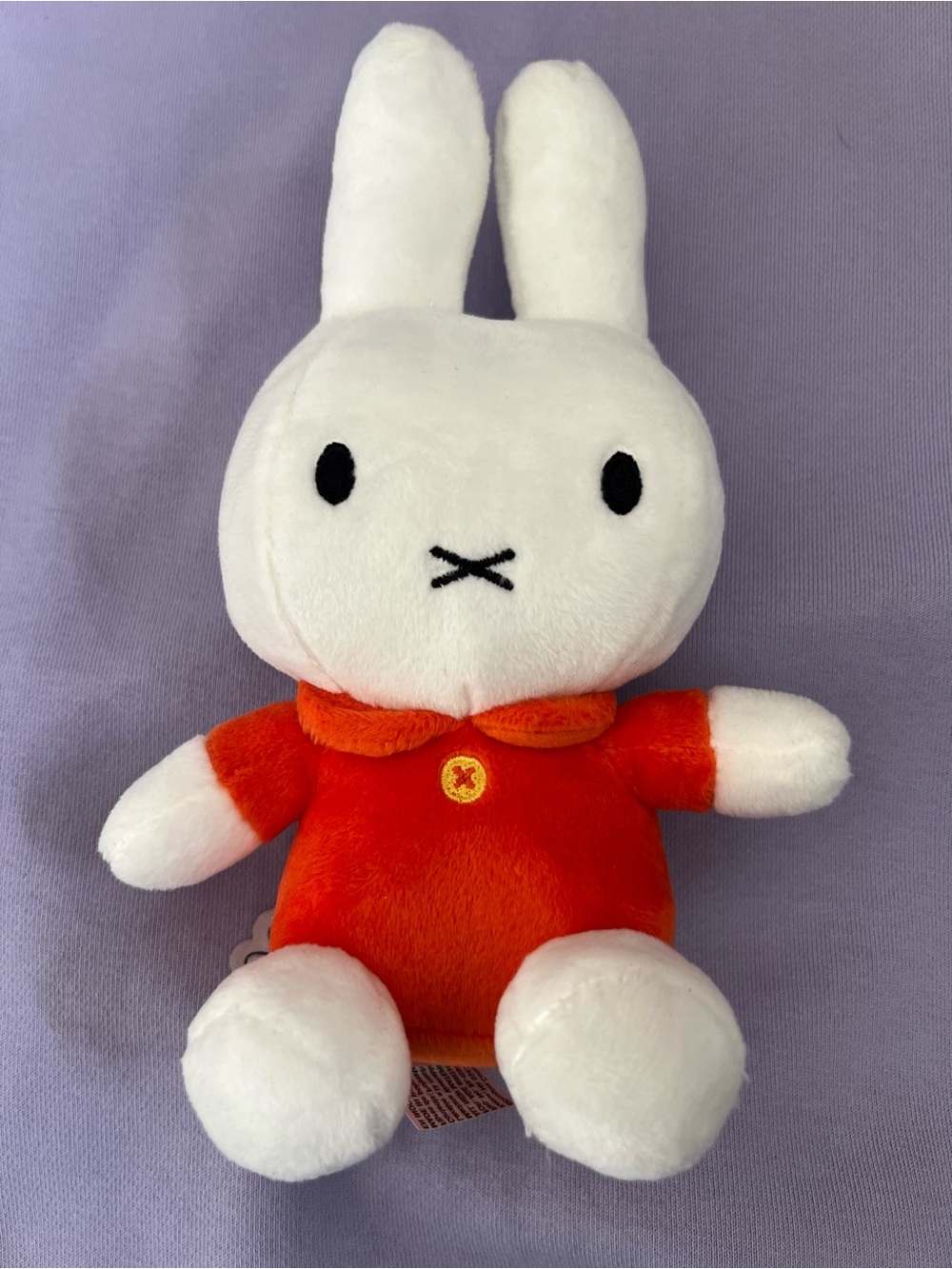 miffy Plush Bunny in White and Red Outfit